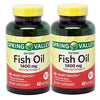 Spring Valley - Fish Oil 1400 mg, Triple Strength, Natural Enteric, 120 Softgels, Twin-Pack 2-60