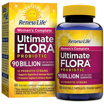 Renew Life, Women's Complete, Ultimate Flora Probiotic, 90 Billion Live Cultures, 30 Vegetable Capsules